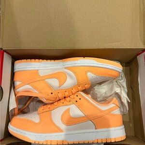 Nike Dunk Low Box in Peach cream and White
